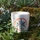 Tasse à thé en porcelaine, fabriquée en France artisanalement, motif floral et coloré