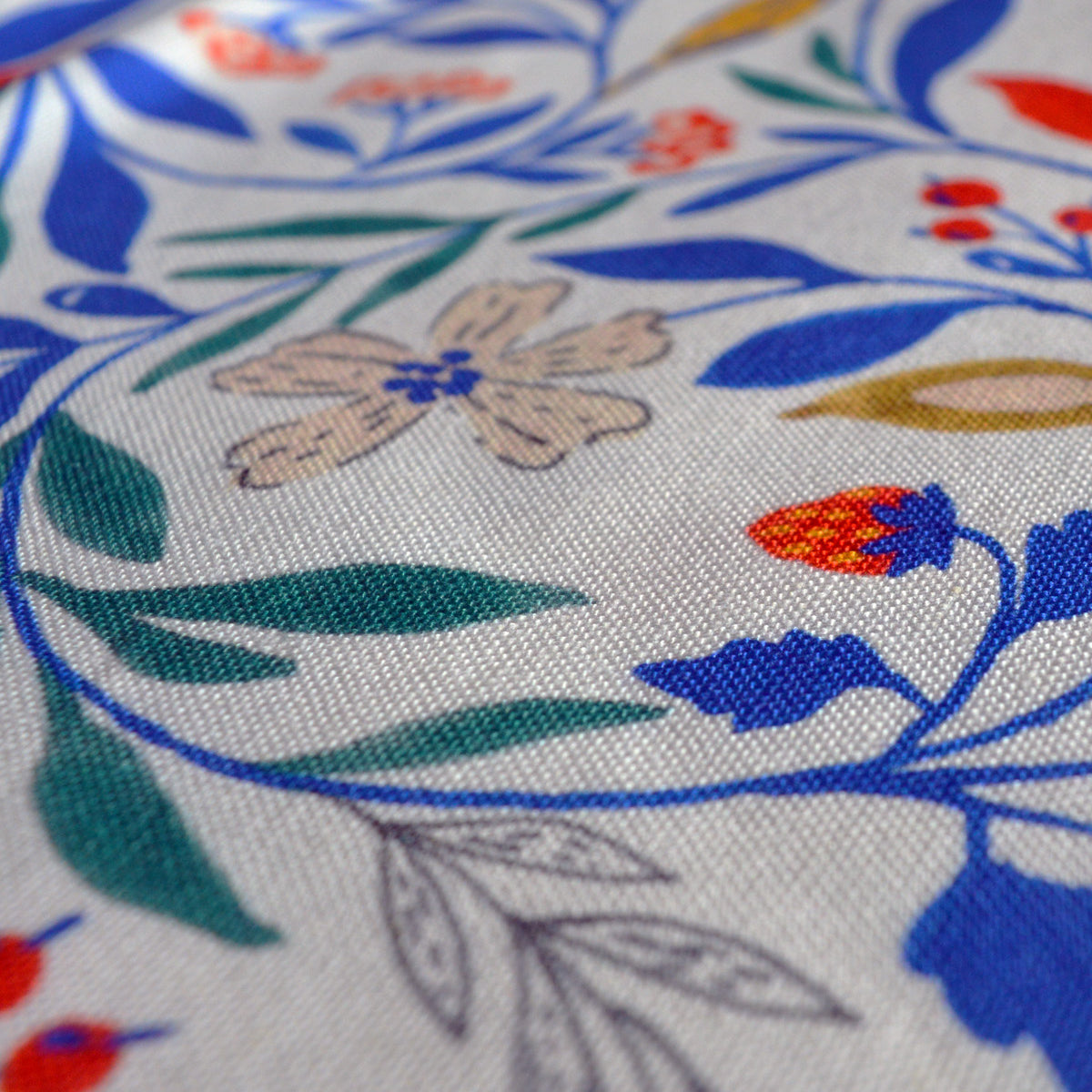 Tissu au mètre à motif Primavera, en coton lin, tissé en France