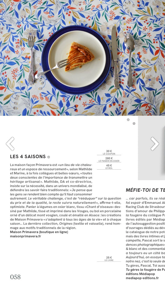 Article de presse du magazine Zut, hors-série sur l'artisanat dans l'Eurométropole de Strasbourg et en Alsace #7